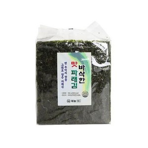 주식회사 해농 해농 바삭한 맛 파래김180g(100매) / 간장 찍어 먹는 무조미김, 180g, 1개