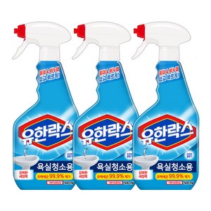 유한락스 욕실청소용 세정제, 600ml, 3개