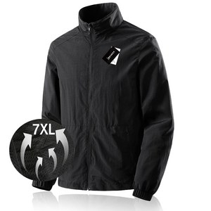 차이넥 집업 바람막이 [5XL-8XL]빅사이즈 아노락 땀복 등산복 데일리 남자 윈드브레이커 점퍼