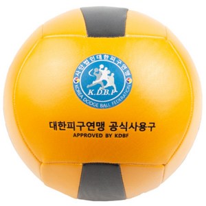 중학생 고등학생 대한피구연맹 공식사용구 공인피구공 피안 학교 경기용 시합용 피구공 닷지볼 중고등용, 1개