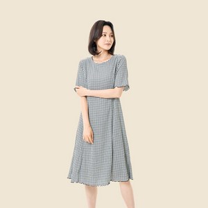 [크로커다일레이디] 잔체크 플레이 원피스_CLDMOP117