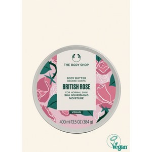 더바디샵 브리티쉬 로즈 바디 버터 400ML BODY BUTTER BRITISH ROSE 12940 장미향 바디버터 400ml, 1개