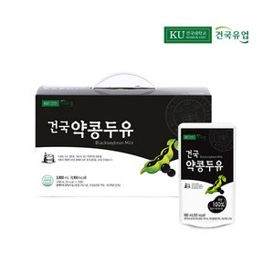 건국 약콩두유 20팩 / 100% 국산 검은콩과 국산 약콩, 190ml, 20개