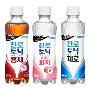 토닉워터 300ml 3종 혼합 24개(제로8개+와일드피치8개+홍차8개), 1세트