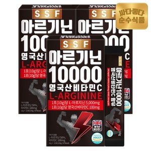 [KT알파쇼핑]순수식품 아르기닌 10000 고함량 L-아르기닌5000mg 3박스 45포, 150g, 3개