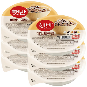 CJ 햇반 오곡밥, 210g, 6개