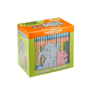 모 윌렘스 엘리펀트 앤 피기 원서 25종 세트 (북엔드 2종 포함) Elephant & Piggie: The Complete Collection, Hyperion Books for Children