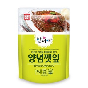 한성기업 한끼애 양념깻잎, 10개, 150g