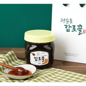 설 명절 선물은 정순조감로꿀 국산 100% 제천 토종 천연 벌꿀 정순조 감로꿀 600g, 1개