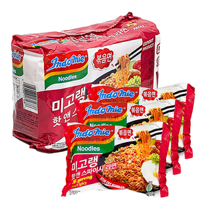 [수입인증정품] 인도미 미고랭 라면 핫앤스파이시 80g, 40개