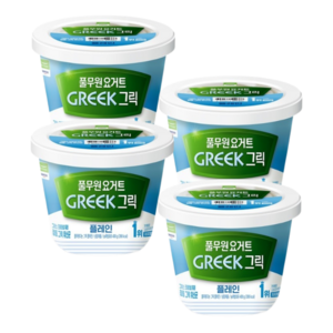 풀무원다논 그릭요거트 플레인, 400g, 4개