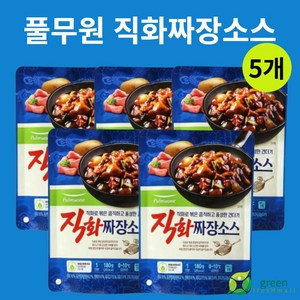 풀무원 직화짜장소스 180g 1인분, 5개