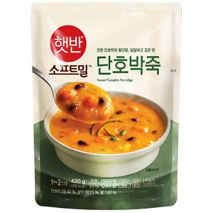 햇반 비비고 단호박죽, 420g, 20개