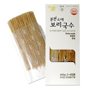 보리국수 국내산 밀가루가 들어가지 않은 순곡물면 소애 보리국수, 400g, 1개