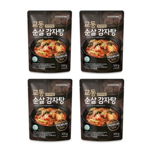교동식품 교동 프리미엄 순살 감자탕, 500g, 4개