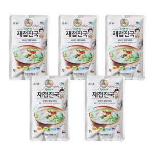 섬진강자연재첩수산 간편한 국내산 재첩진국 500g, 5개