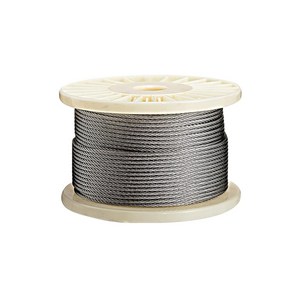 스텐 와이어 로프 0.8mm 1mm 1.2mm 1.5mm 1.6mm 2mm 2.5mm 3mm 4mm 5mm 6mm 8mm 100M 200M 서스 SUS304 스텐레스 와이어줄, 1개, 스텐와이어로프 1.5mm 7x7 100M