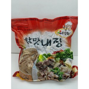 국내산 순대 내장 2kg -부경축산- (국산 돼지내간 35% 허파 25% 염통 10% 위 10% 곱창 20%) (아이스박스 + 냉매 포장) 찹쌀순대, 돼지내장 2kg, 1개