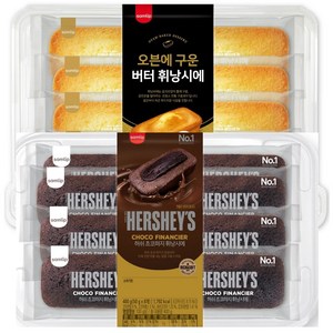 삼립 허쉬 초코휘낭시에 400g(8개입) + 오븐에구운 버터 휘낭시에 360g(8개입), 1개