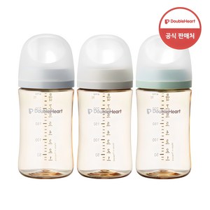 더블하트 모유실감 3세대 트리플팩 240ml(모먼트), 혼합색상, 240ml, 3개