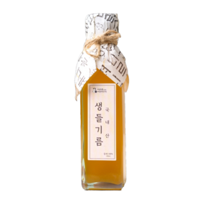 40년 전통 햇 국산100% 통깨 저온압착 생들기름 당일착유 180ml, 1개