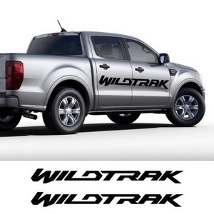 픽업 바디 사이드 스티커 포드 레인저 랩터 Wildtrak 트럭 후드 자동차 뒷문 장식 데칼 트렁크 커버 자동차 액세서리, 36) Type 6  Glossy Black