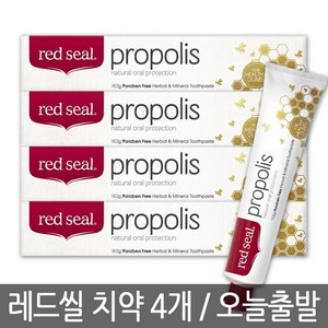 레드씰 프로폴리스 치약, 160g, 4개