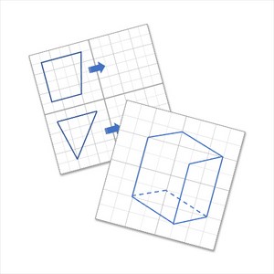 아이스크림몰 모눈종이 점착 메모지 (도형그리기), 8x8칸 1128379_5726802_DF