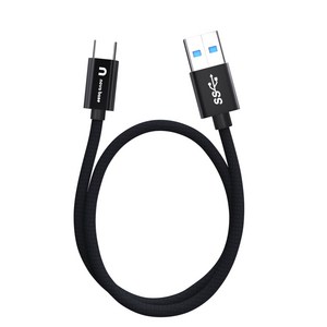 속도빠른 안드로이드오토 케이블 C타입 고속 충전 데이터 케이블 USB3.2 Gen2 A TO C, 블랙10Gbps, 100cm, 1개