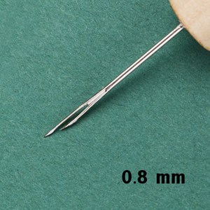 돌모아 구체관절인형 만들기 커스텀돌 제작 Gold HAIR ROOTING TOOL (식모 바늘) - Ver.Thin (0.8mm), 0.8mm