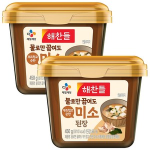 해찬들 물로만 미소된장, 2개, 450g