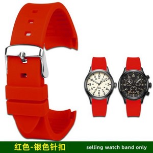 타이맥스 호환 시계줄 시계 스트랩 20mm 22mm Ac Mouth silicone watch stap Fo Expedition seies Seies T49963 T49