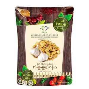 푸른들판 국내산 말린 마늘 슬라이스 100% 토핑 베이킹 재료, 500g, 1개