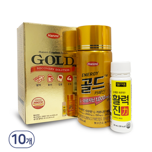 한미 행복 에너지골드 카페인 + 생기엔활력진 피로회복 x 10세트, 1세트, 20ml, 2945g