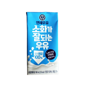 연세우유 소화가 잘되는 우유 190ml 72팩, 72개