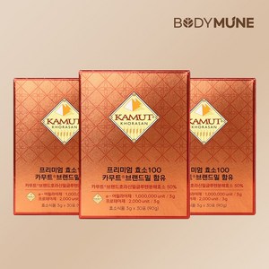 바디뮨 프리미엄 카무트 효소 100 (1개월분) 3g x 30포, 3개, 90g