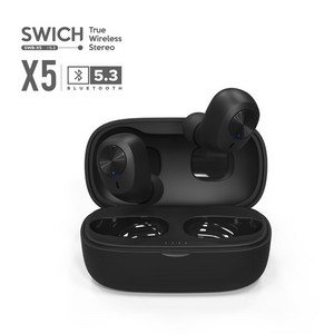 SWICH 블루투스 5.3버전 X5 블루투스이어폰 블루투스이어셋 SWB-X5