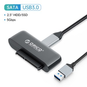 ORICO-SATA to USB 어댑터 3.0 Sata 3 케이블 컨버터 변환기2.5 HDD SSD 하드 디스크 드라이브 용 Cabo, 01 USB3.0_01 0.3m, 1개