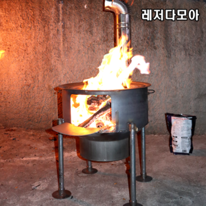 불멍화로대 드럼통 화덕 캠핑 화목 난로 전원주택 시골 바베큐 화롯대, 외경35cm두께1.3mm상부링포함(이벤트가격적용중), 1개