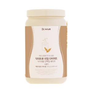 닥터트루 맛있는 단백질 쉐이크 다이어트 식사대용 초유 산양유 프로틴 곡물맛 750g, 1개