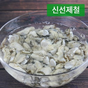 [신선제철]남해안 고흥 자연산 생굴 1kg 2kg 4kg 중소굴, 중소굴1kg, 1개