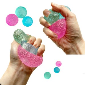 로제 스퀴시볼 스트레스볼 젤리공 말랑이 3종 세트, [세트] 핑크(1개)+블루(1개)+그린(1개), 1개
