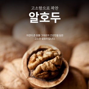 국산호두 프리미엄 알호두 2024년 수확 햇호두 피호두, 1개, 500g, 대