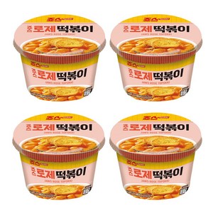 죠스 떡볶이 로제 간편조리 밀키티, 4개, 143g