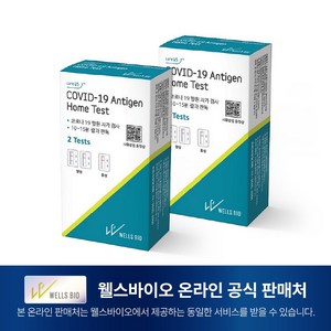 편한리빙 웰스바이오 caeUS COVID-19 Antigen Home Test 코로나 자가진단키트 홈테스트, 2개입, 3세트