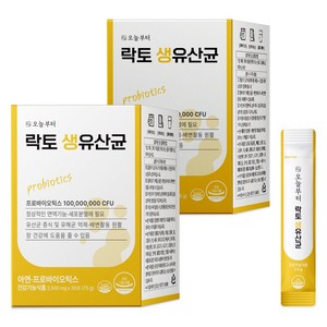 오늘부터 락토 생유산균 16종 프로바이오틱스 아연 함유, 75g, 2개