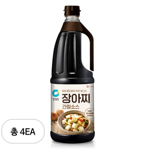 대상 청정원 장아찌 간장소스 1.7L 4개