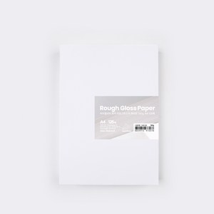 PapePhant 하이퀄리티 용지 러프그로스지(Rough Gloss pape), 화이트 160g A4 125매