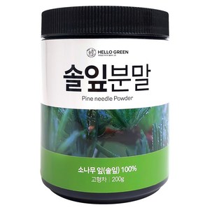 헬로우 그린 국산 솔잎 분말 가루 200g, 1개