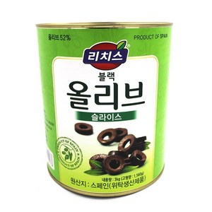 동서 리치스 슬라이스 블랙 올리브, 3kg, 6개